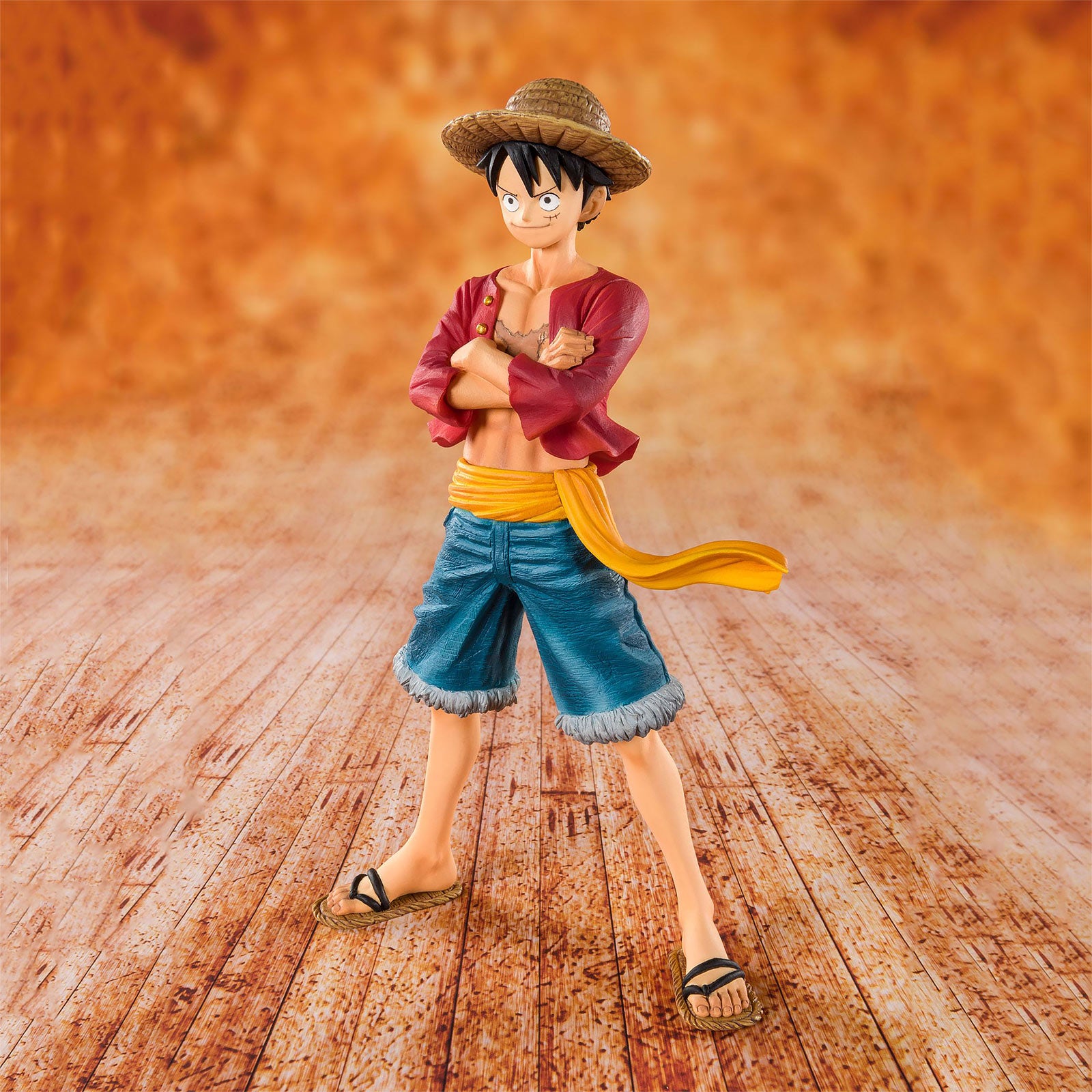 Productafbeelding One Piece - Strohoed Aap D. Luffy Figuur 15 cm