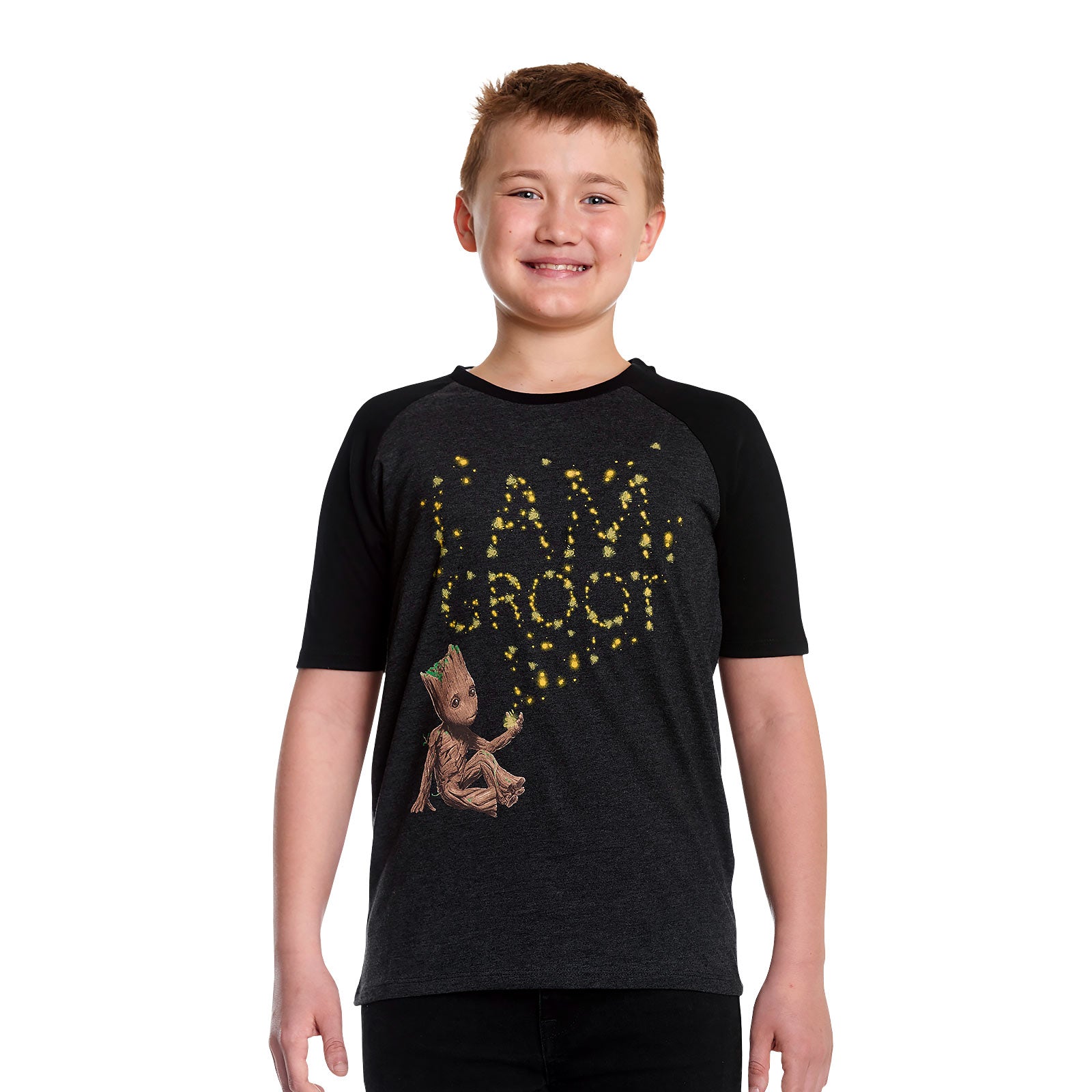 Productafbeelding Guardians of the Galaxy - Groot Glow in the Dark Kinder T-shirt Grijs