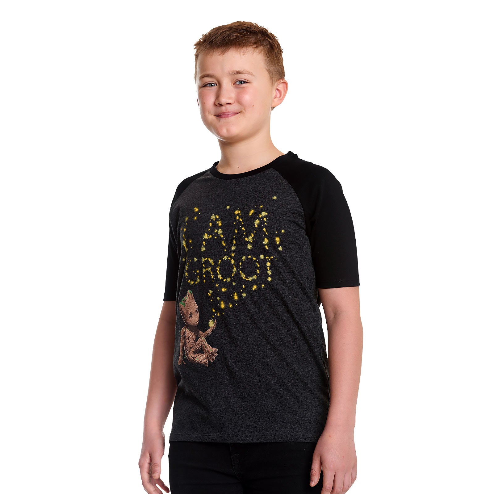 Productafbeelding Guardians of the Galaxy - Groot Glow in the Dark Kinder T-shirt Grijs
