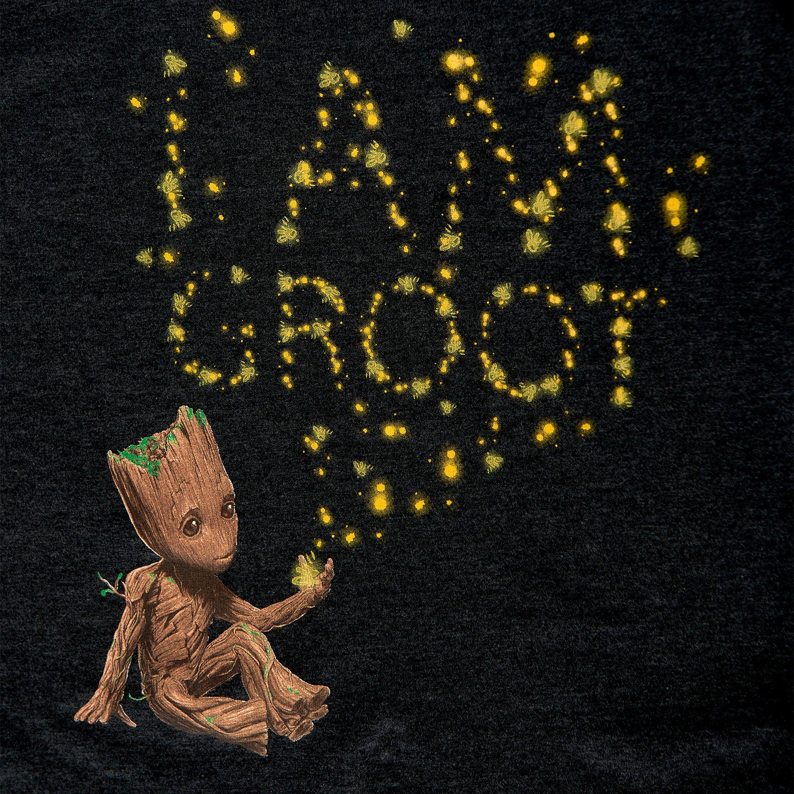 Productafbeelding Guardians of the Galaxy - Groot Glow in the Dark Kinder T-shirt Grijs