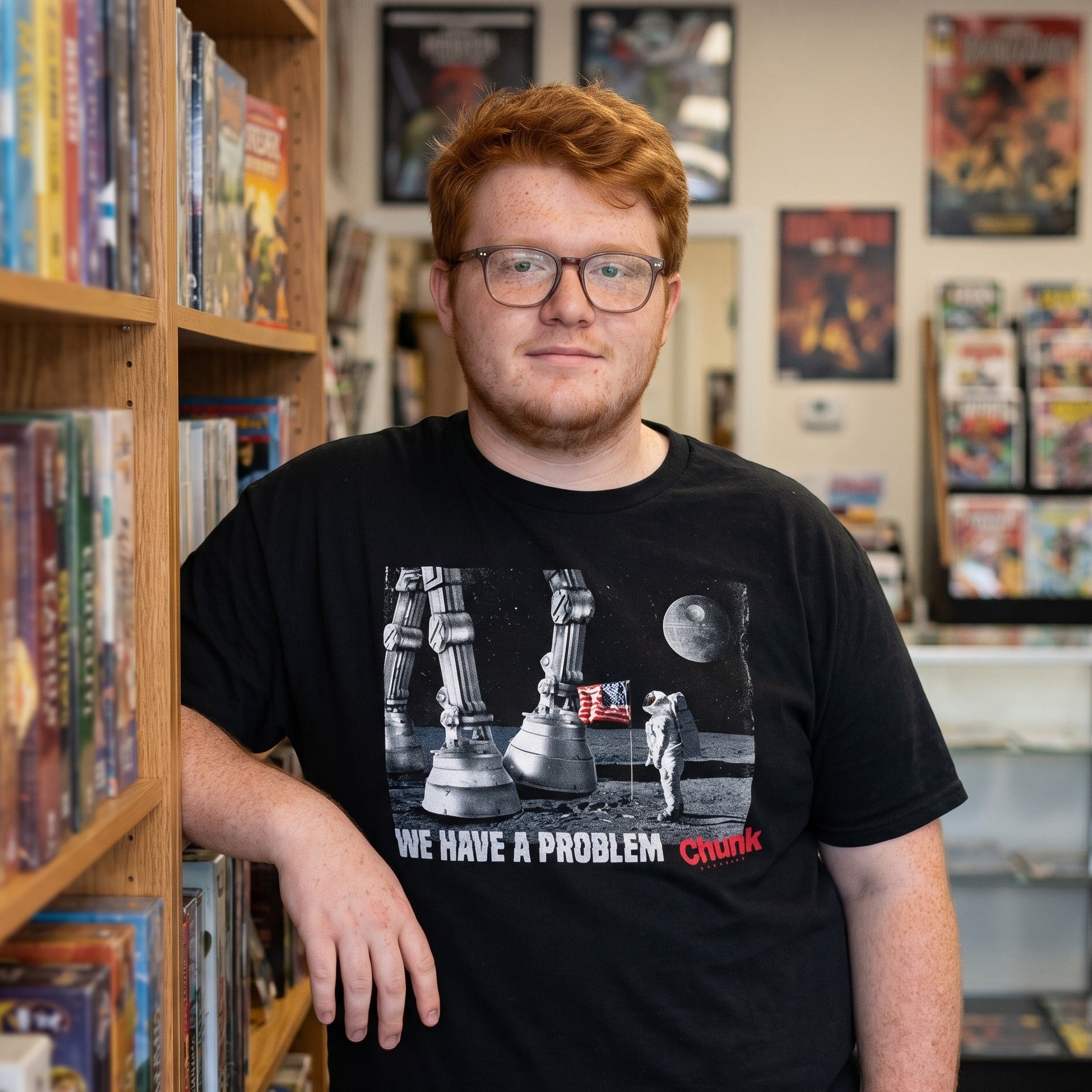 Productafbeelding Houston We Hebben een Probleem T-Shirt voor Star Wars Fans Zwart
