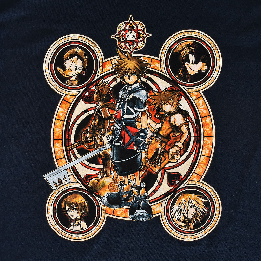 Productafbeelding Kingdom Hearts - Karakters T-shirt blauw