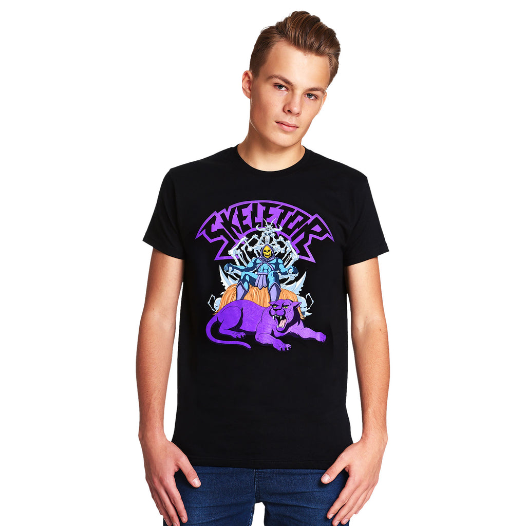 Productafbeelding Masters of the Universe - Skeletor op troon T-Shirt zwart