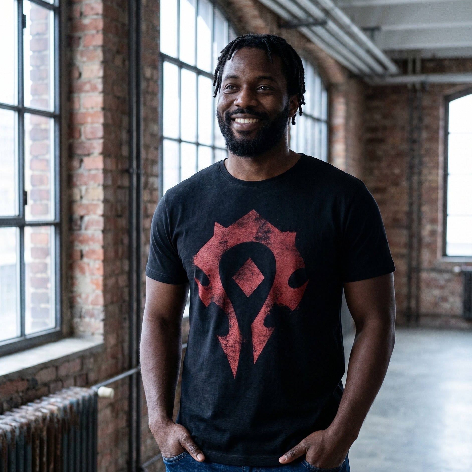 Productafbeelding World of Warcraft - Horde Spray Logo T-shirt zwart