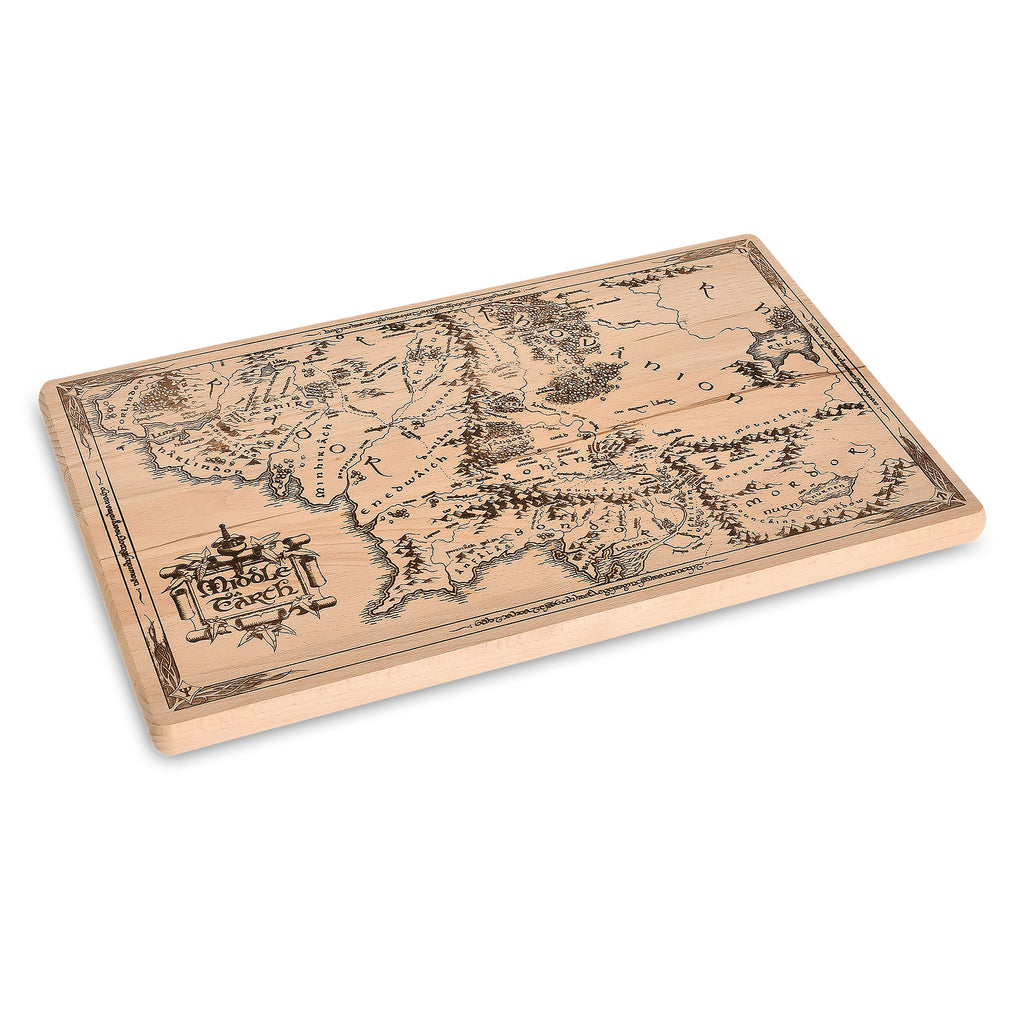 Productafbeelding Lord of the Rings - Midden-aarde Kaart Snijplank Beuk
