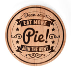 Productafbeelding Supernatural - Eat More Pie Beukenhouten Snijplank