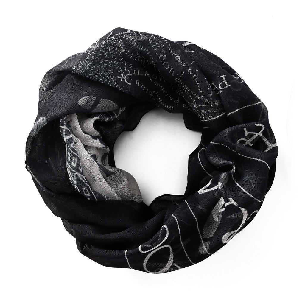 Productafbeelding Harry Potter - Marauders Map Loop Sjaal Zwart