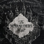 Productafbeelding Harry Potter - Marauders Map Loop Sjaal Zwart