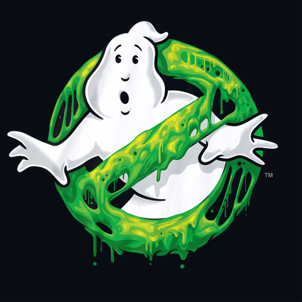 Productafbeelding Ghostbusters - Slime Logo T-shirt zwart