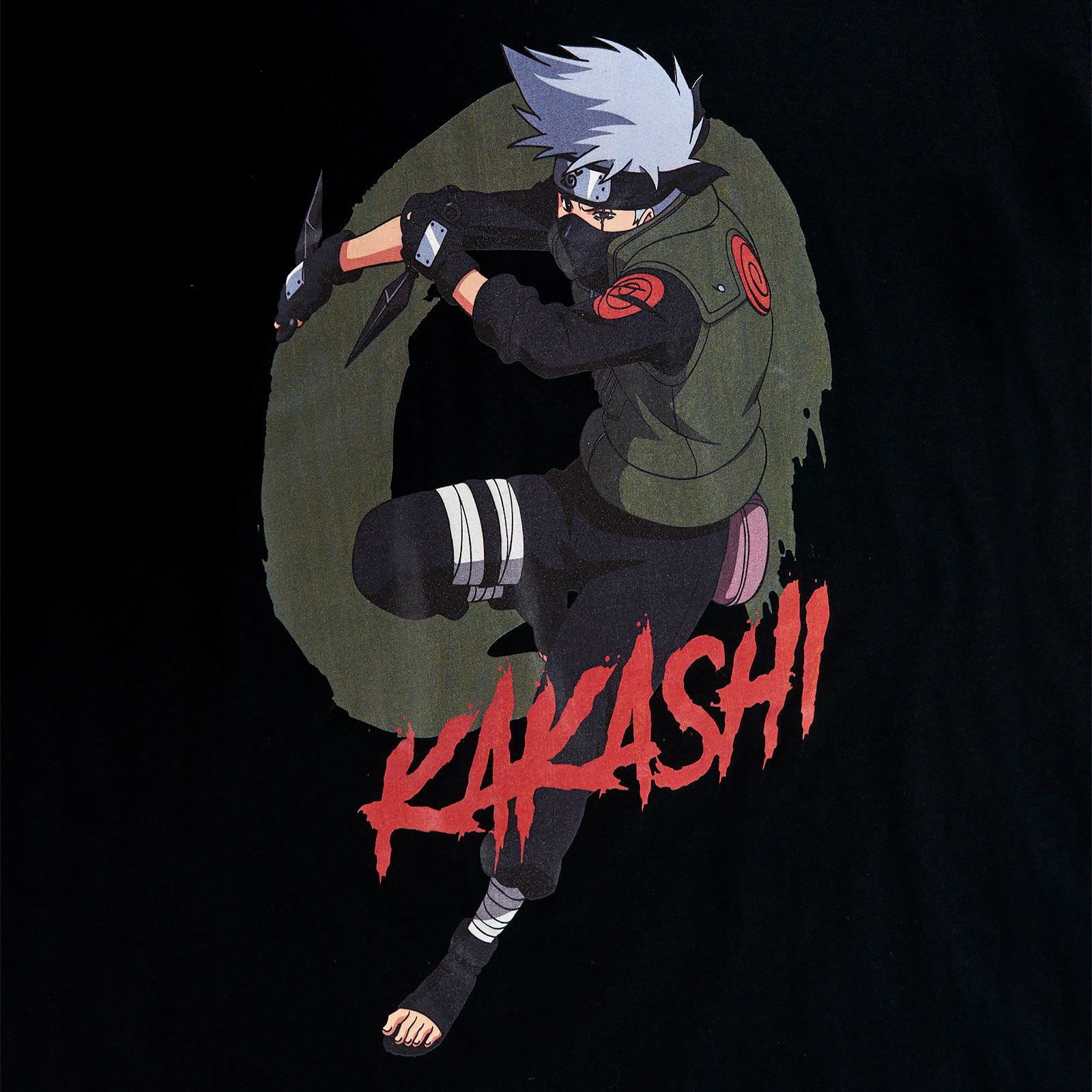 Productafbeelding Naruto - Kakashi Personage T-Shirt zwart