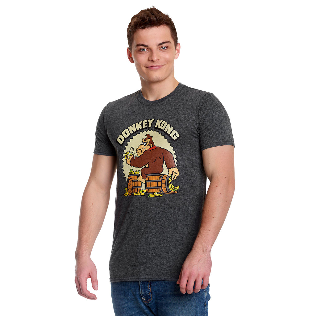 Productafbeelding Donkey Kong - Bananas T-shirt Grijs