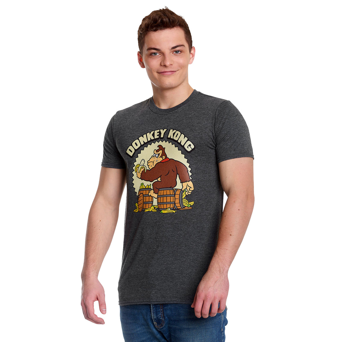Productafbeelding Donkey Kong - Bananas T-shirt Grijs