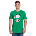Productafbeelding Super Mario - 1 UP Paddenstoel T-Shirt groen