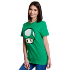 Productafbeelding Super Mario - 1 UP Paddenstoel T-Shirt groen