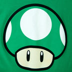 Productafbeelding Super Mario - 1 UP Paddenstoel T-Shirt groen