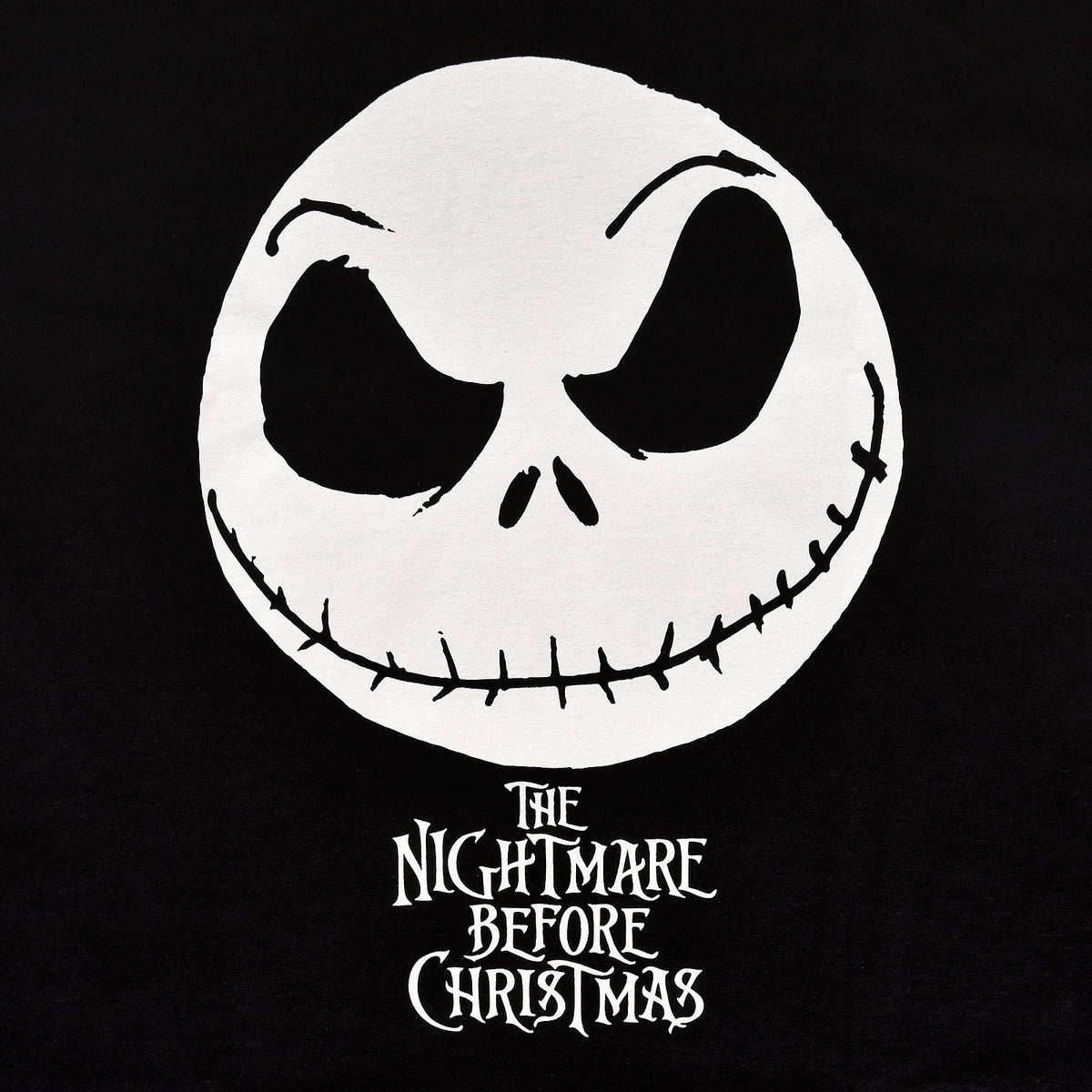 Productafbeelding Nightmare Before Christmas - Jack Face T-Shirt Zwart
