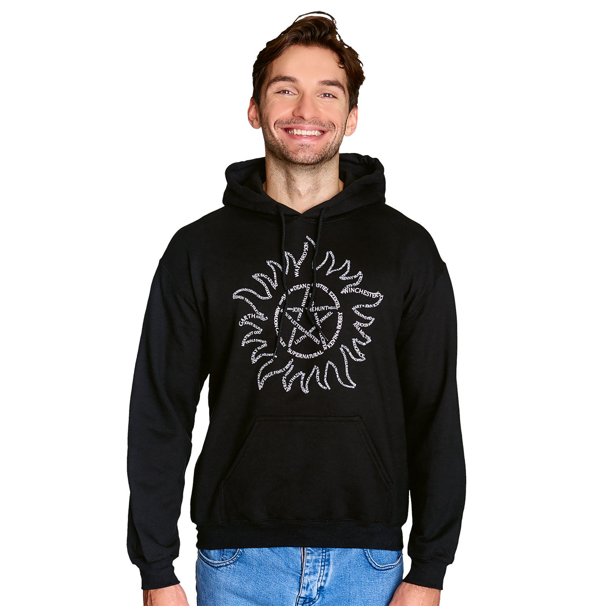 Productafbeelding Supernatural - Anti Possession Symbool Hoodie zwart