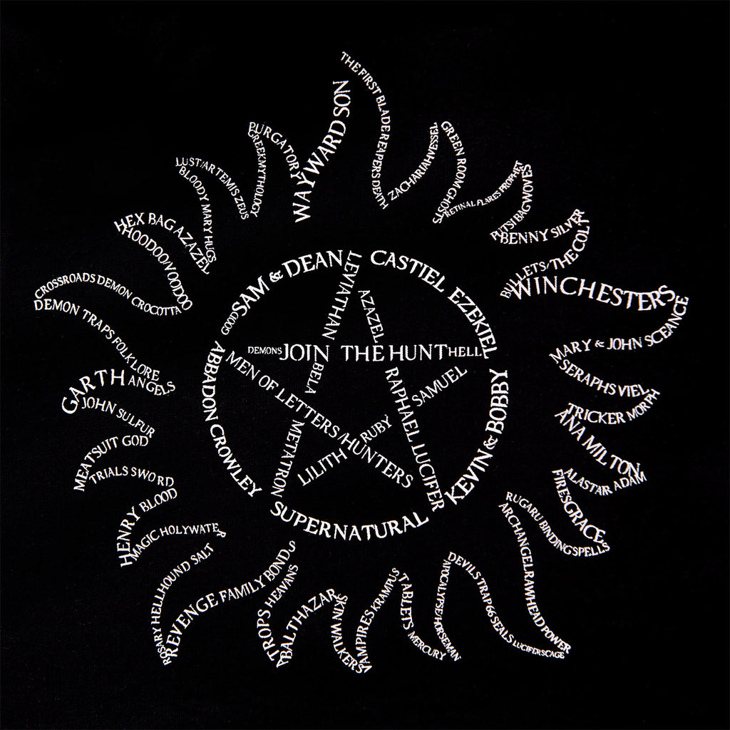 Productafbeelding Supernatural - Anti Possession Symbool Hoodie zwart
