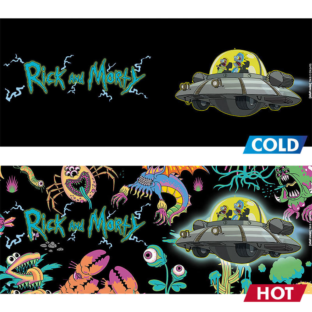 Productafbeelding Rick en Morty - Ruimteschip Thermisch Effect Mok