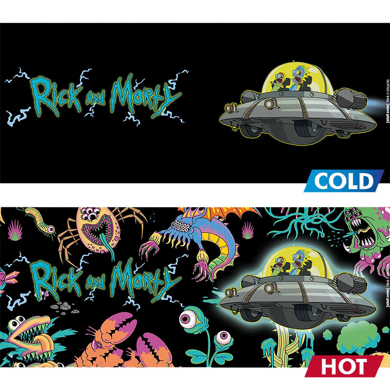 Productafbeelding Rick en Morty - Ruimteschip Thermisch Effect Mok