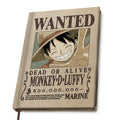 Productafbeelding One Piece - Wanted Luffy A5 Notitieboek