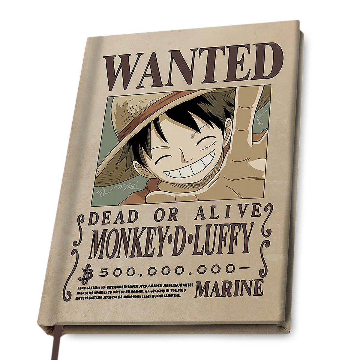 Productafbeelding One Piece - Wanted Luffy A5 Notitieboek