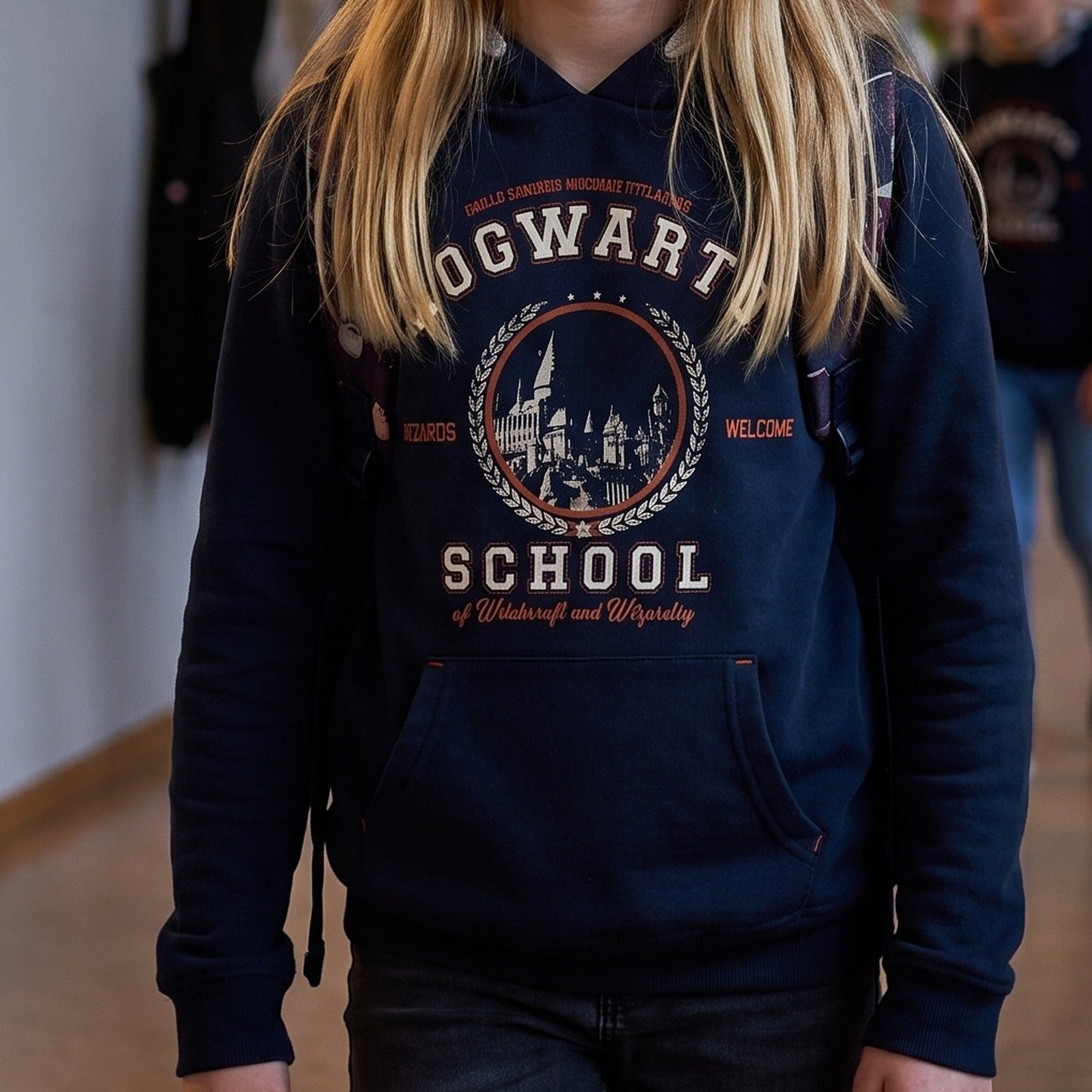 Product image Harry Potter - Hogwarts School Children's Hoodie Blue