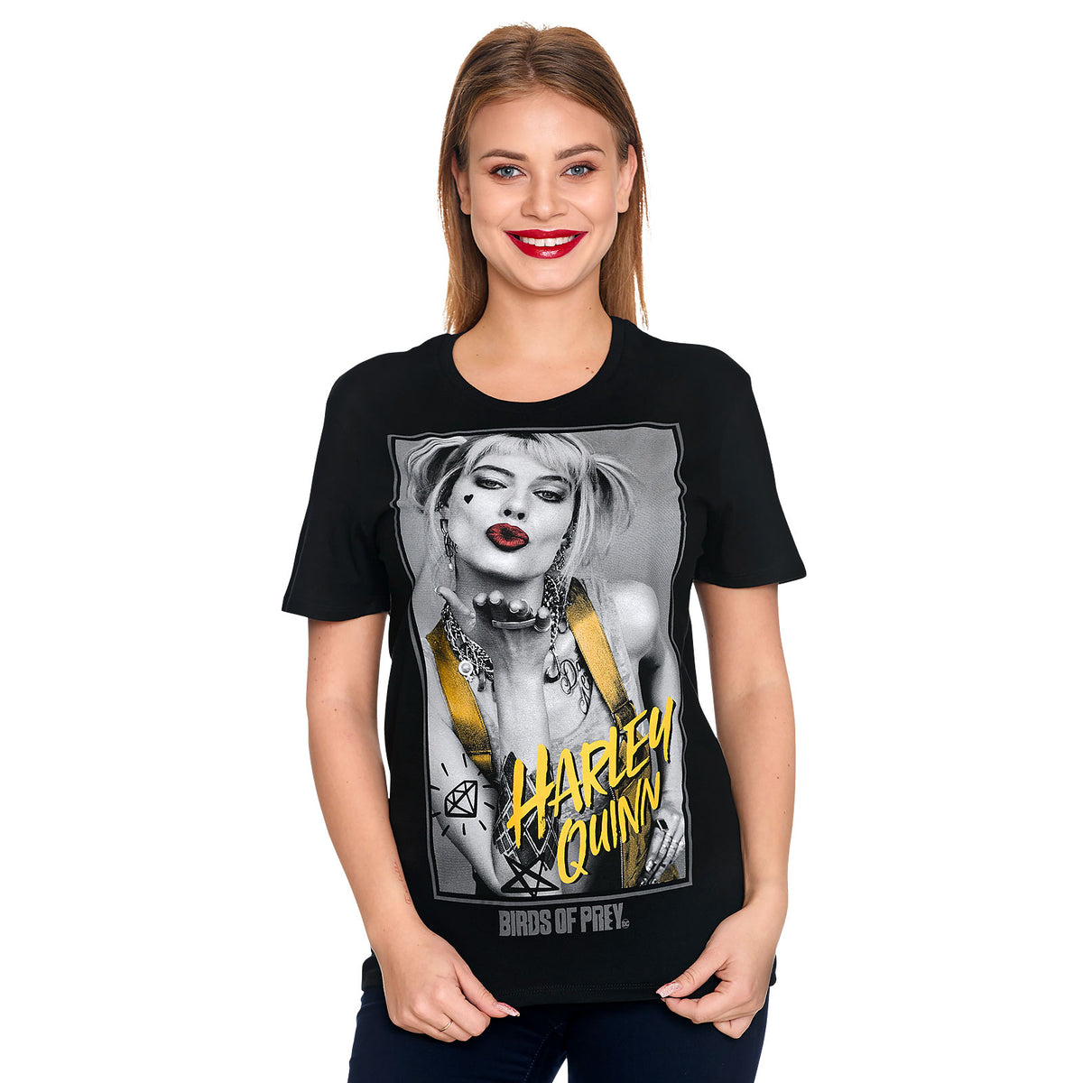 Productafbeelding Birds of Prey - Harley Kiss T-Shirt Zwart