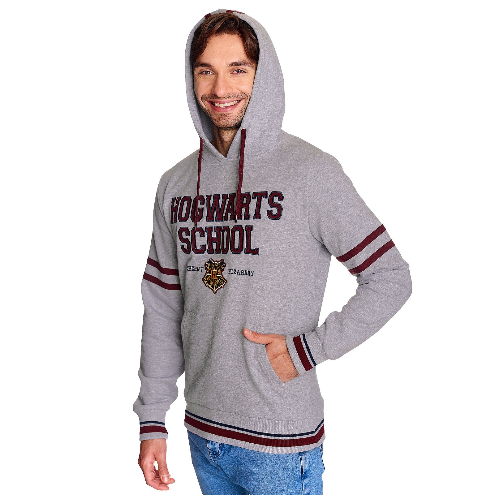 Productafbeelding Harry Potter - Hogwarts School Hoodie grijs