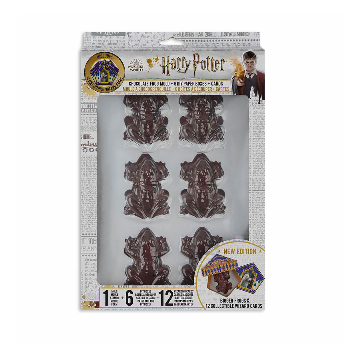 Productafbeelding Chocolade Kikker Praline Vorm Set met Verzamelkaarten - Harry Potter