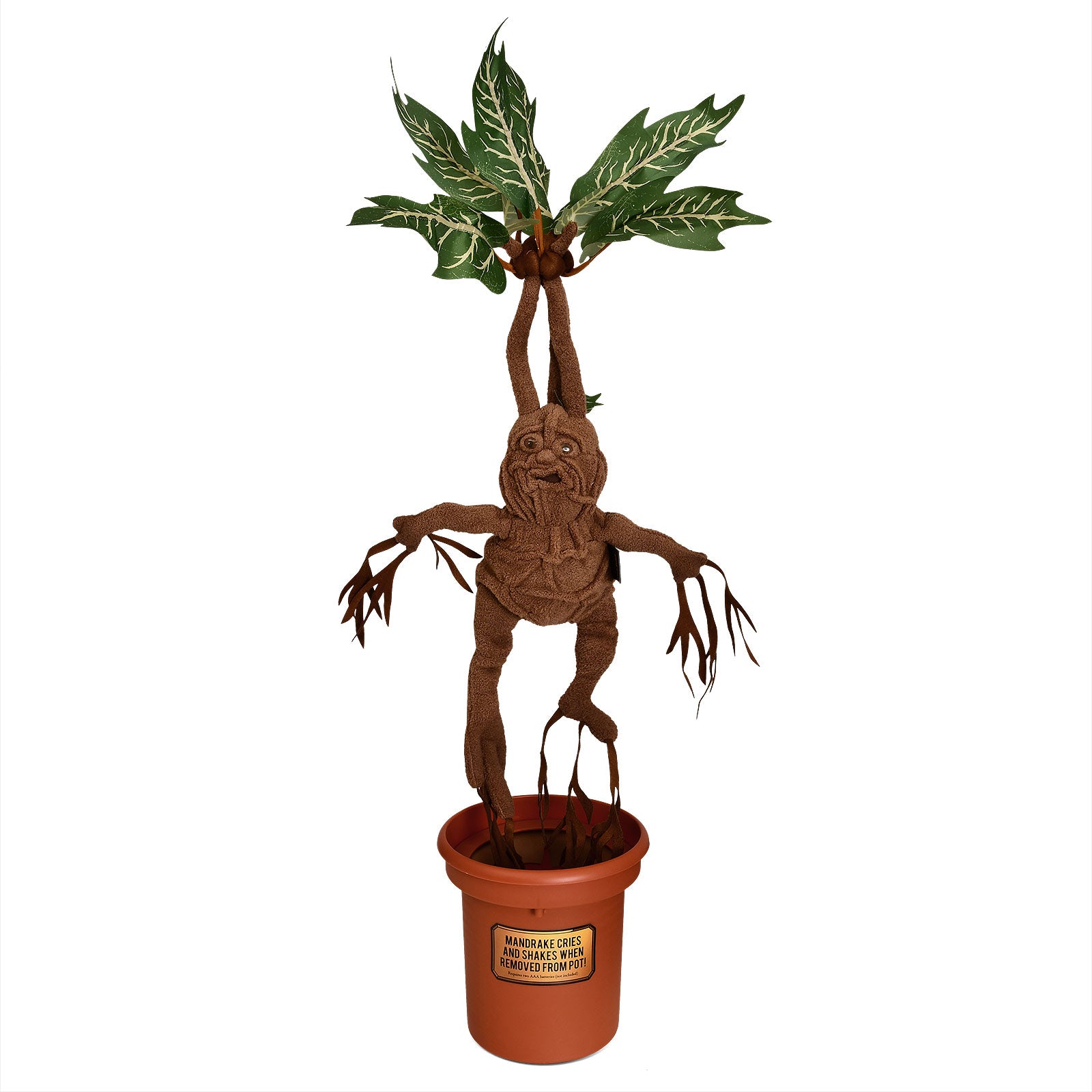 Productafbeelding Harry Potter - Mandragora Knuffel Figuur in Pot met Geluid 46 cm