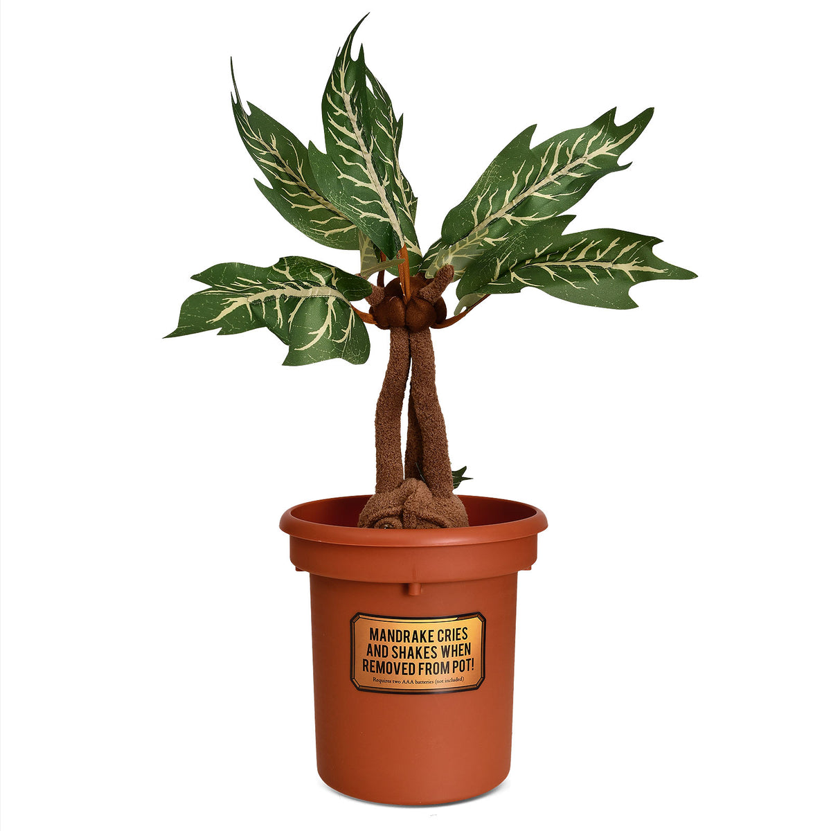 Productafbeelding Harry Potter - Mandragora Knuffel Figuur in Pot met Geluid 46 cm