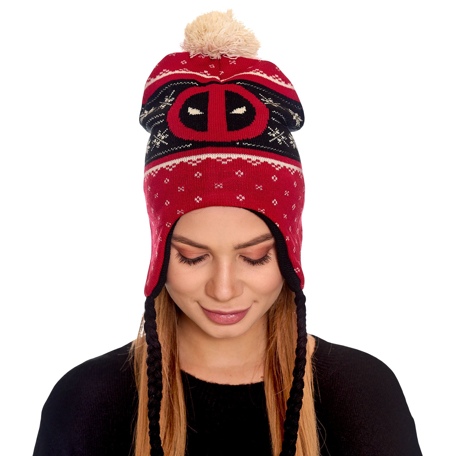 Productafbeelding Deadpool - Logo Muts met Pompons