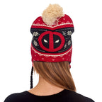 Productafbeelding Deadpool - Logo Muts met Pompons