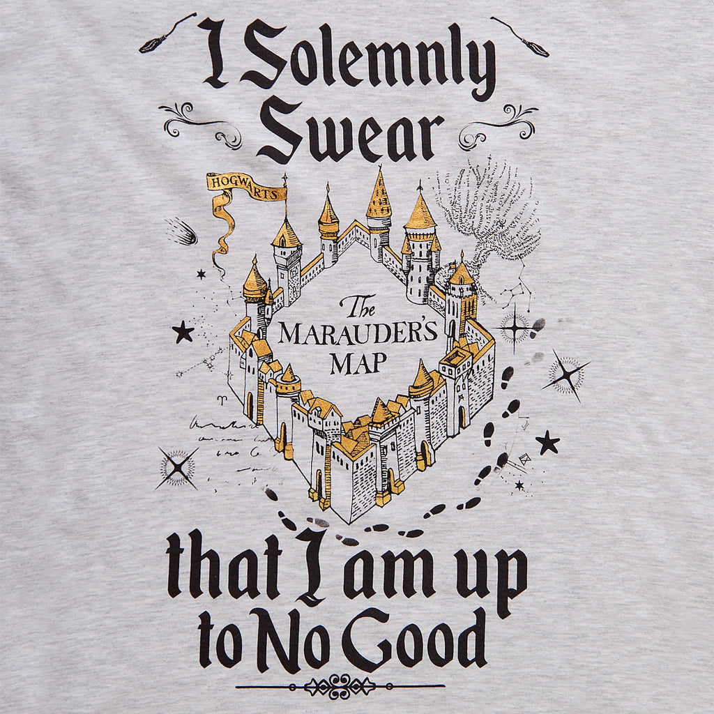 Productafbeelding Harry Potter - Marauder's Map Dames T-Shirt Grijs