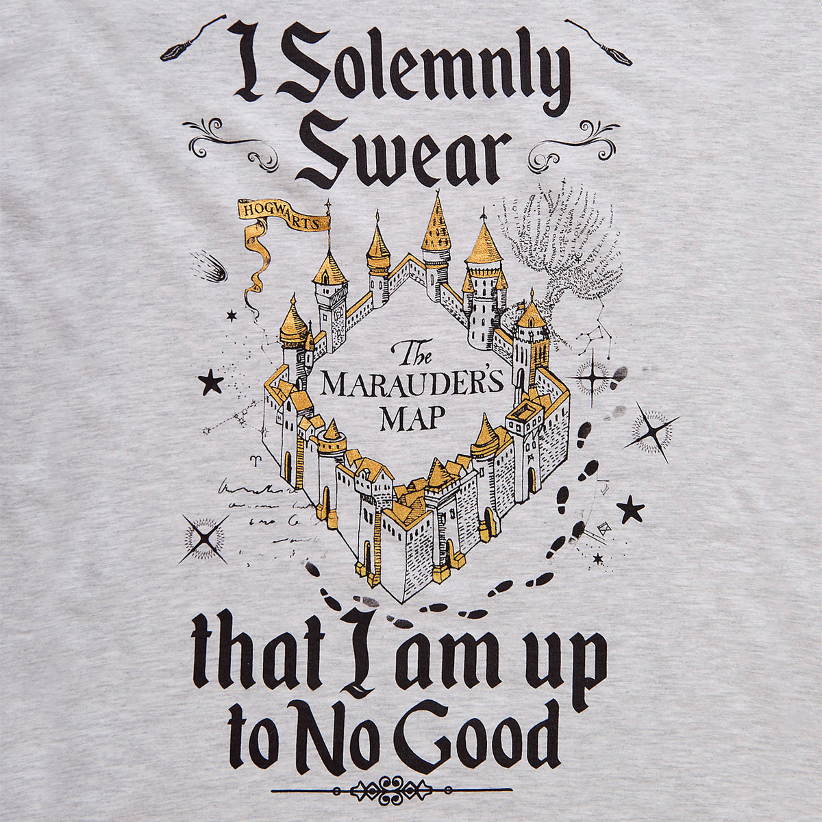Productafbeelding Harry Potter - Marauder's Map Dames T-Shirt Grijs