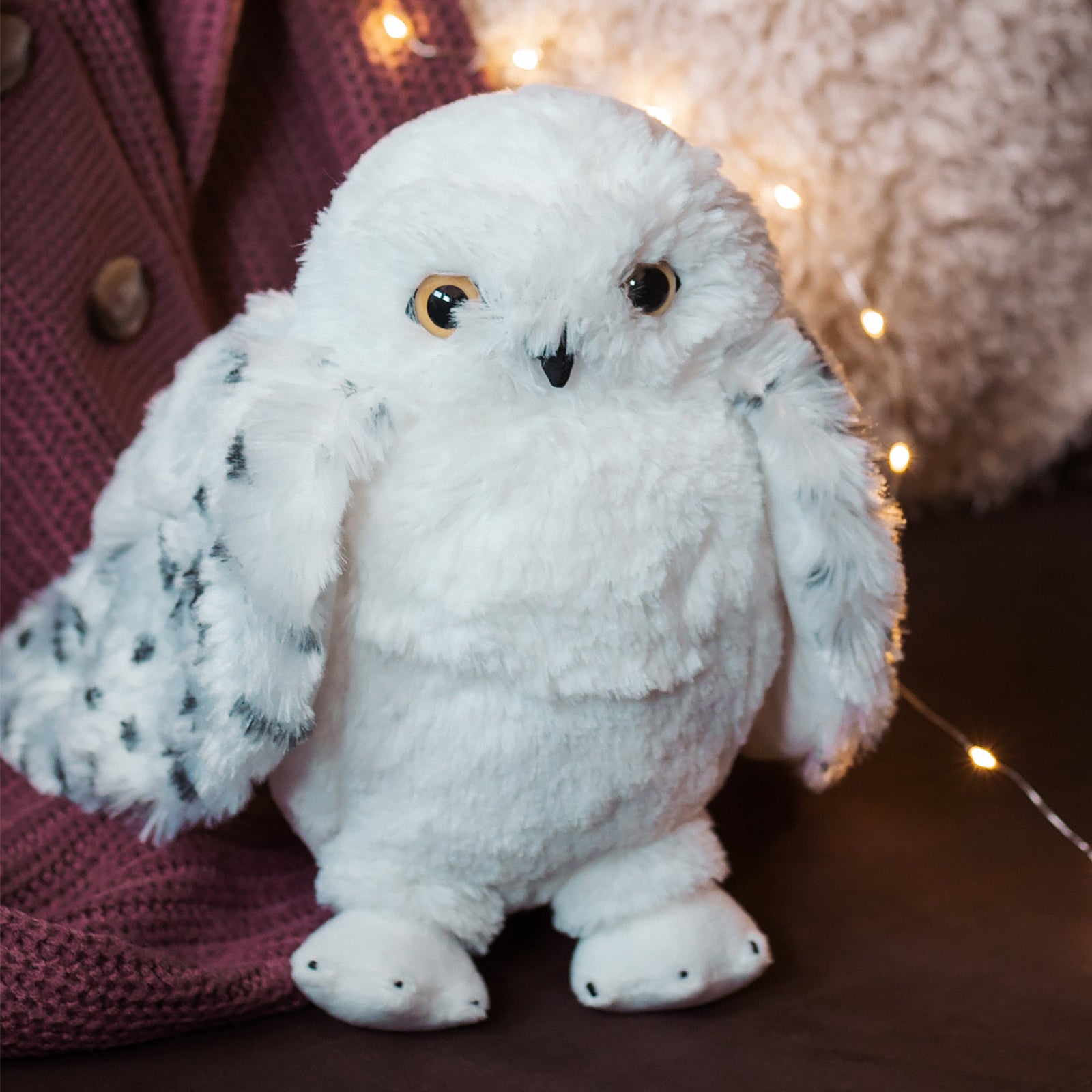 Productafbeelding Hedwig met open vleugels pluche figuur 28 cm - Harry Potter