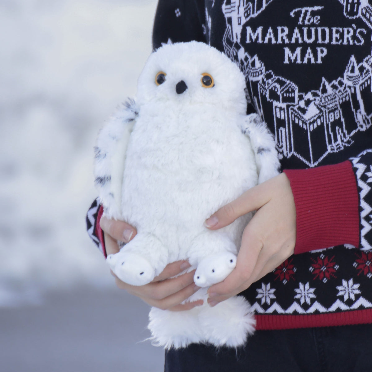 Productafbeelding Hedwig met open vleugels pluche figuur 28 cm - Harry Potter