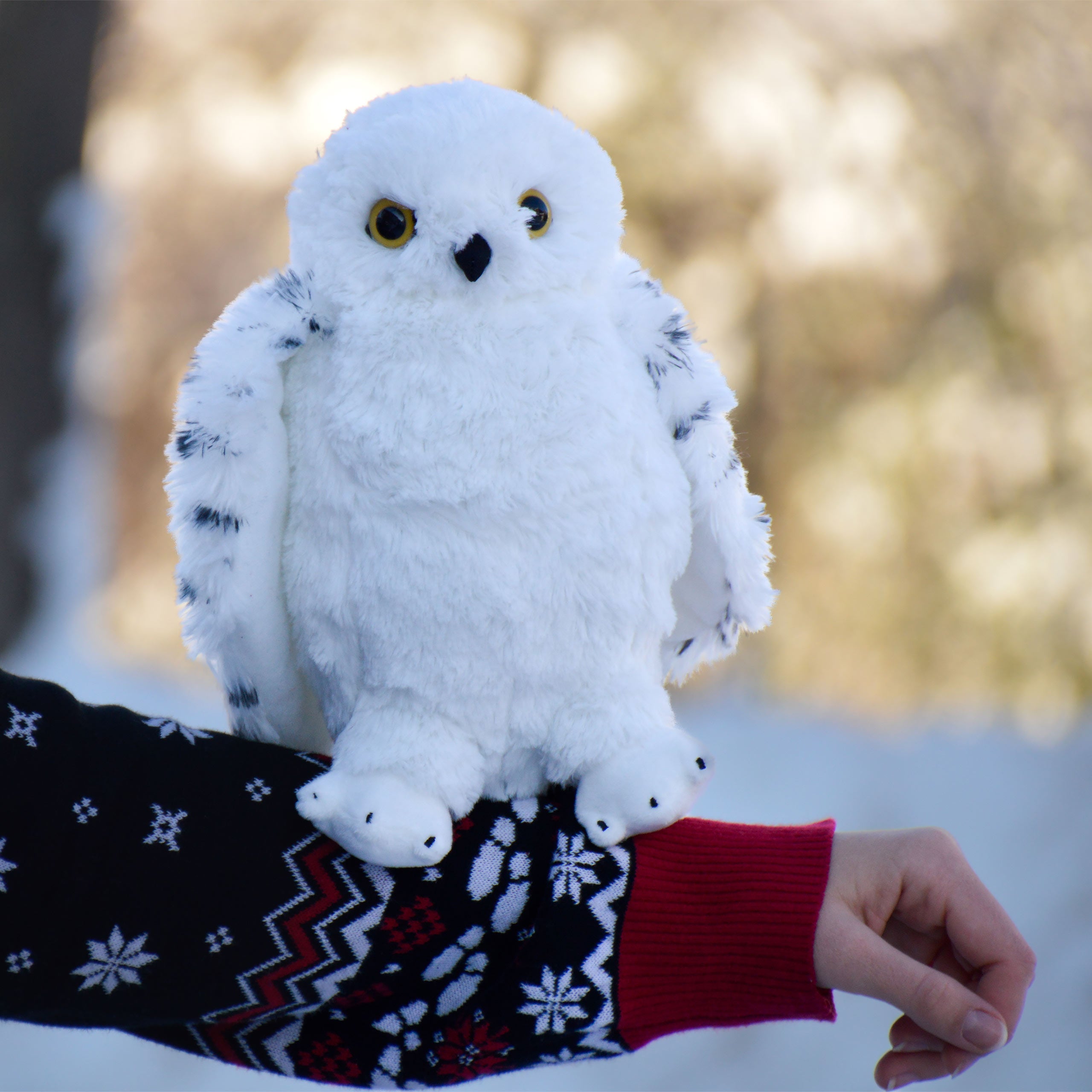 Productafbeelding Hedwig met open vleugels pluche figuur 28 cm - Harry Potter