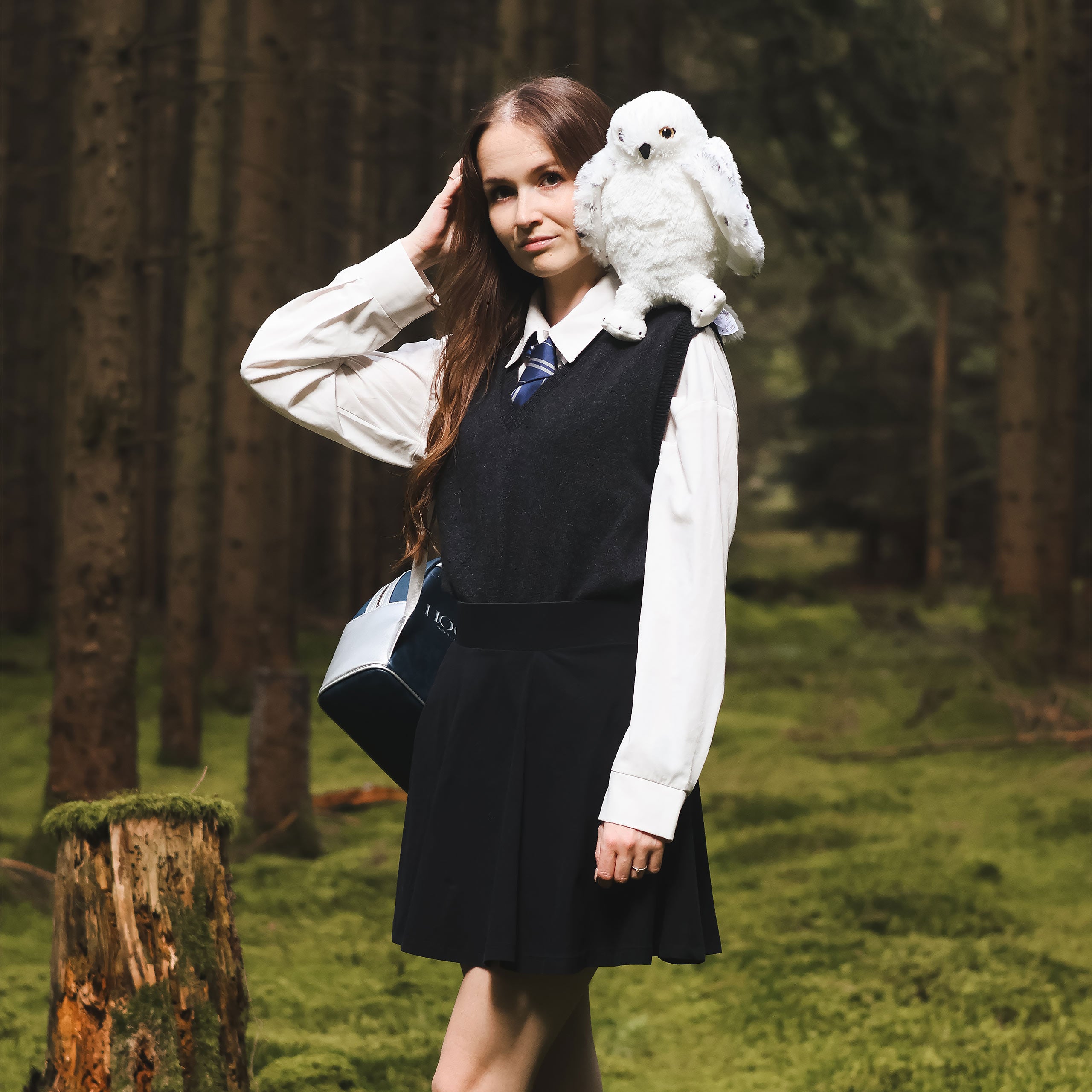 Productafbeelding Hedwig met open vleugels pluche figuur 28 cm - Harry Potter
