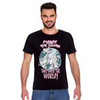 Productafbeelding Pinky en de Brain - Neem de wereld over T-shirt zwart