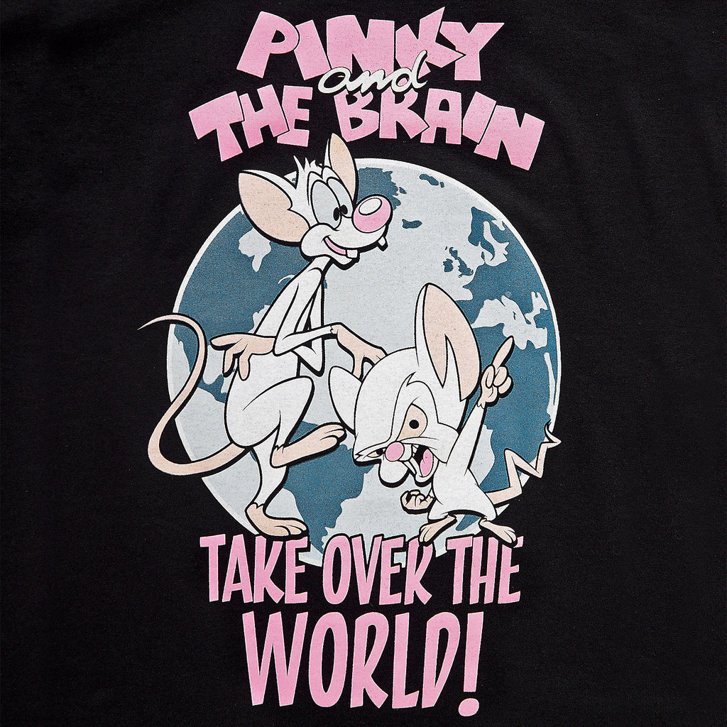 Productafbeelding Pinky en de Brain - Neem de wereld over T-shirt zwart