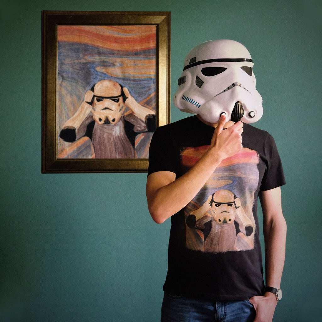Productafbeelding Origineel Stormtrooper Scream T-shirt zwart