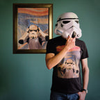 Productafbeelding Origineel Stormtrooper Scream T-shirt zwart