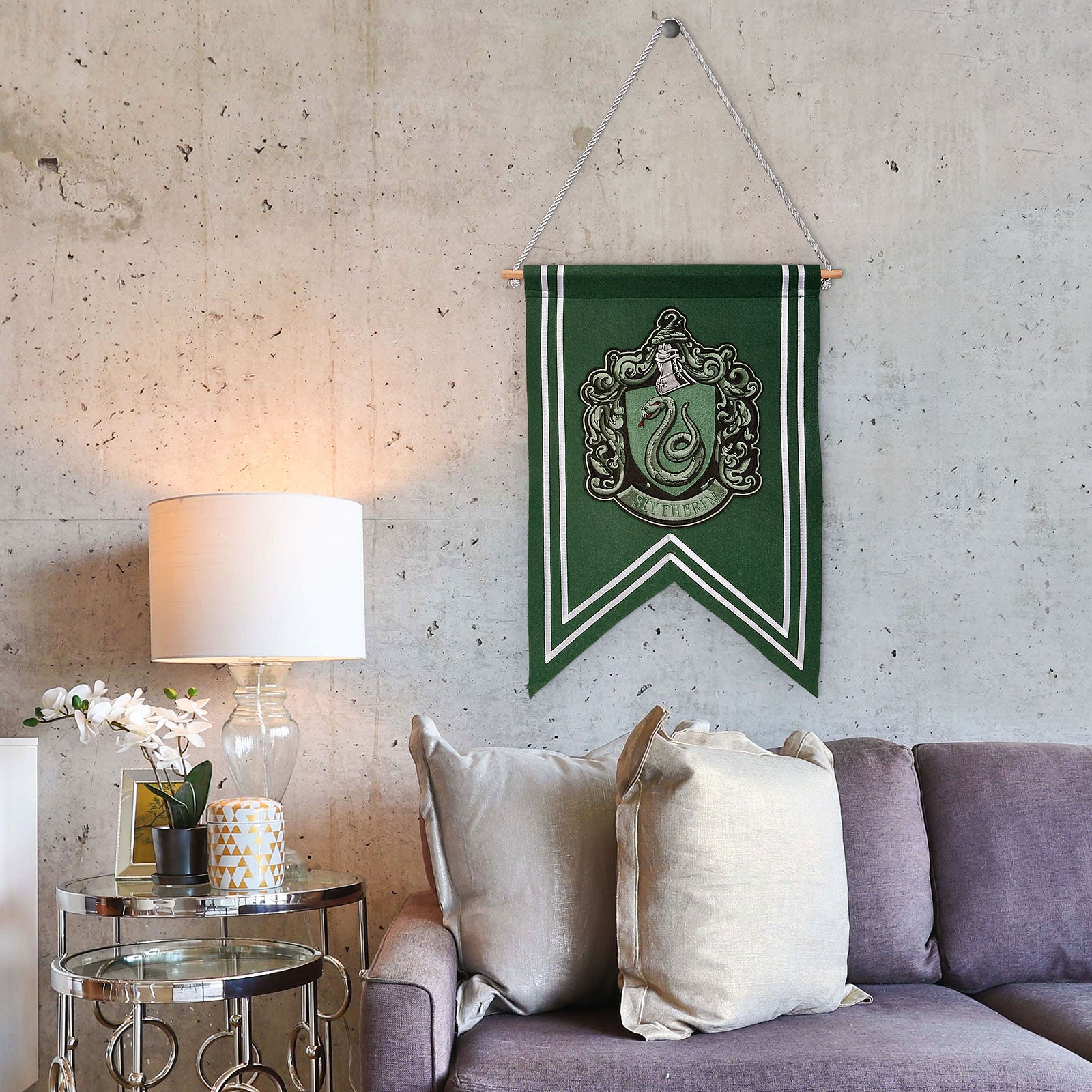 Productafbeelding Harry Potter - Slytherin Wapen Banner Vilt