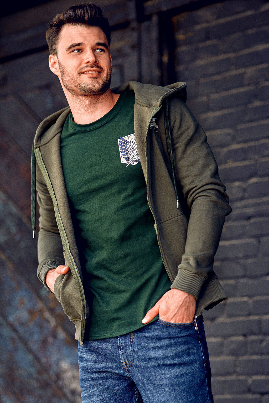 Productafbeelding Attack on Titan - Survey Corps T-Shirt groen