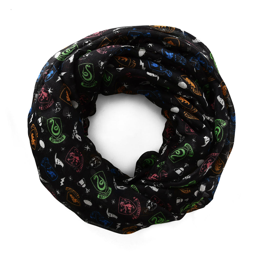 Productafbeelding Harry Potter - Hogwarts Wapen Loop Sjaal Zwart