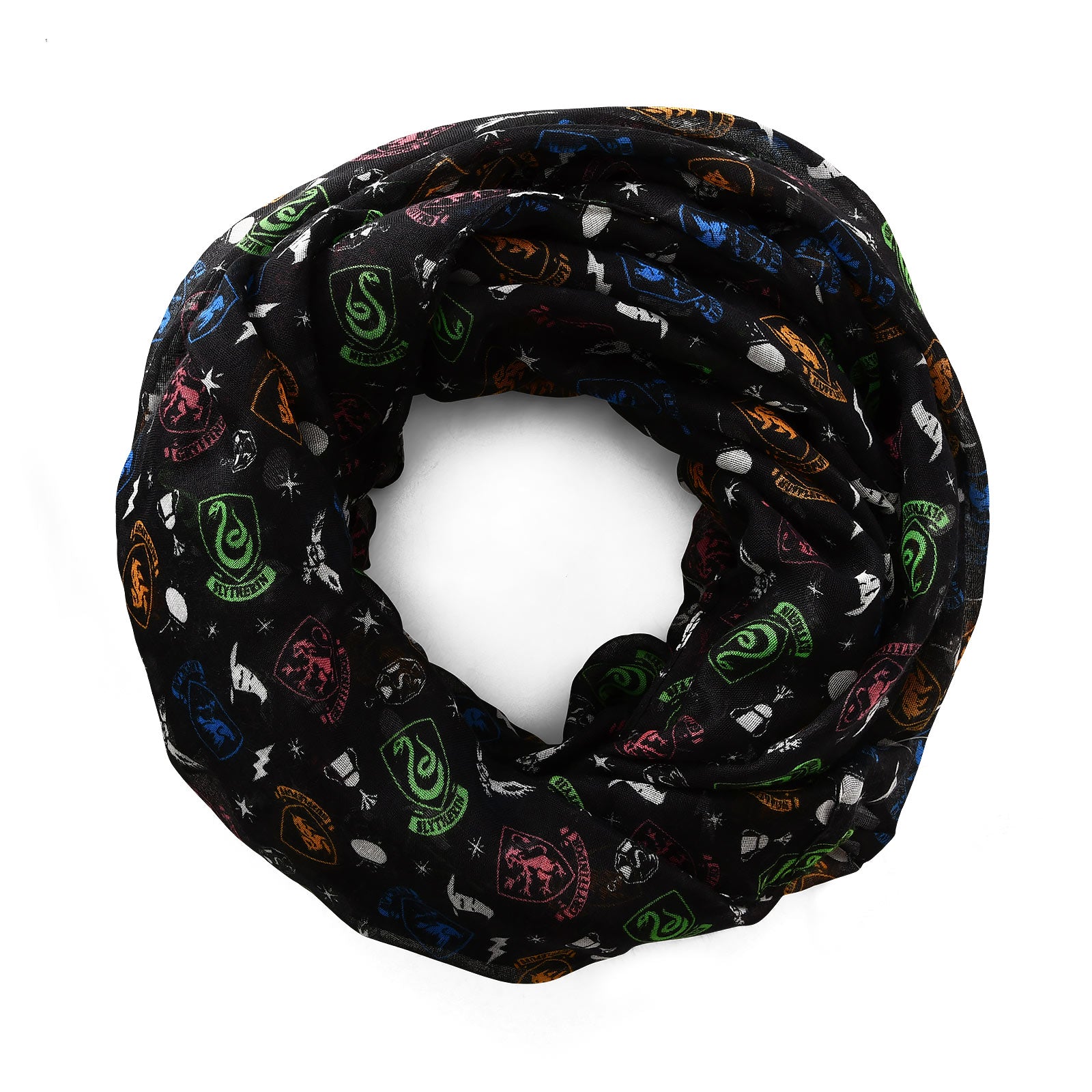 Productafbeelding Harry Potter - Hogwarts Wapen Loop Sjaal Zwart
