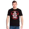 Productafbeelding The Hunt Never Ends T-shirt voor Supernatural Fans zwart