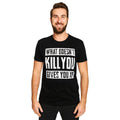 Productafbeelding Wat je niet doodt, geeft je XP zwart T-shirt